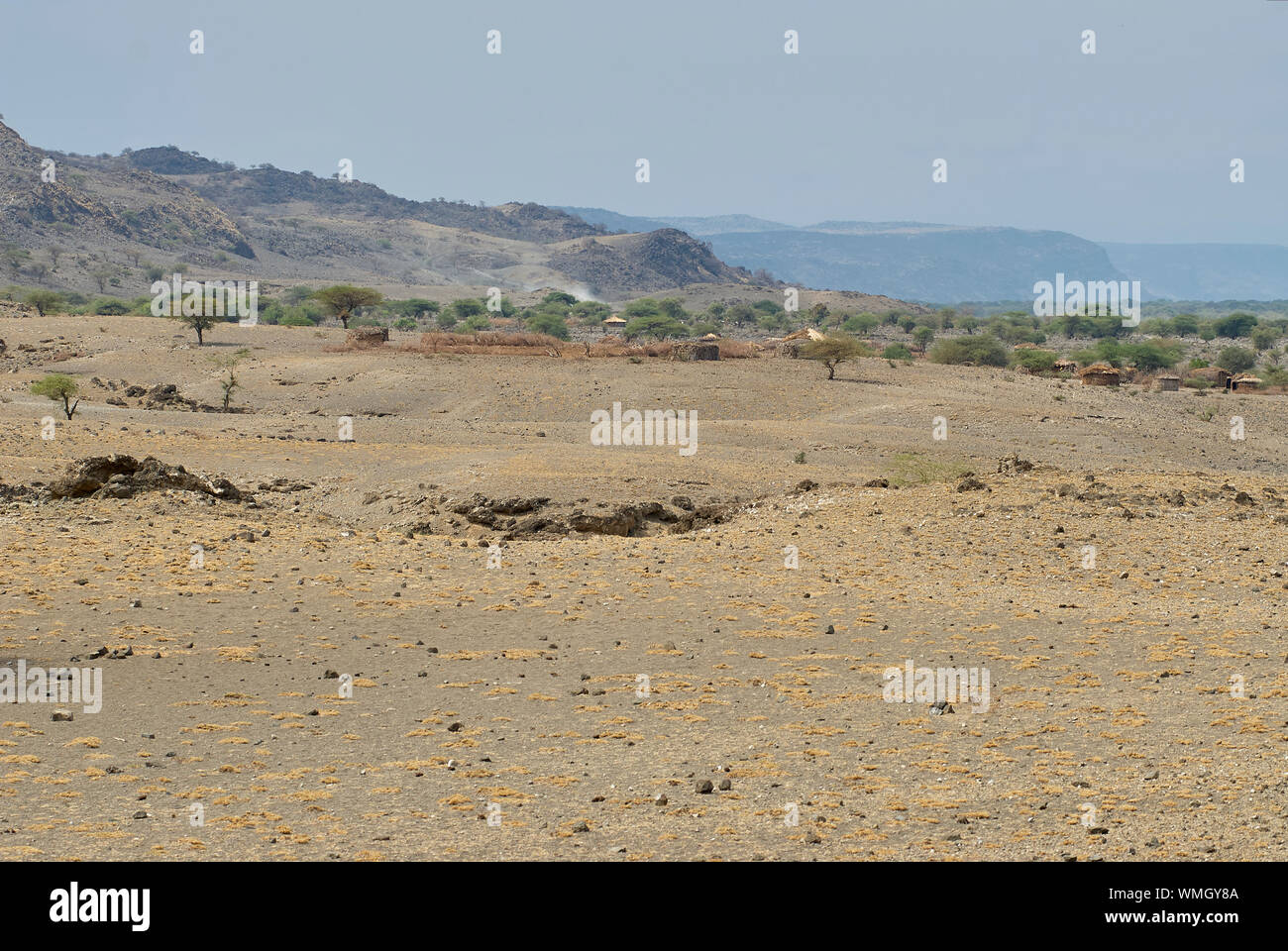 L 'Explorer' Route le long du lac Natron et la vallée du Rift, le nord de la Tanzanie Banque D'Images