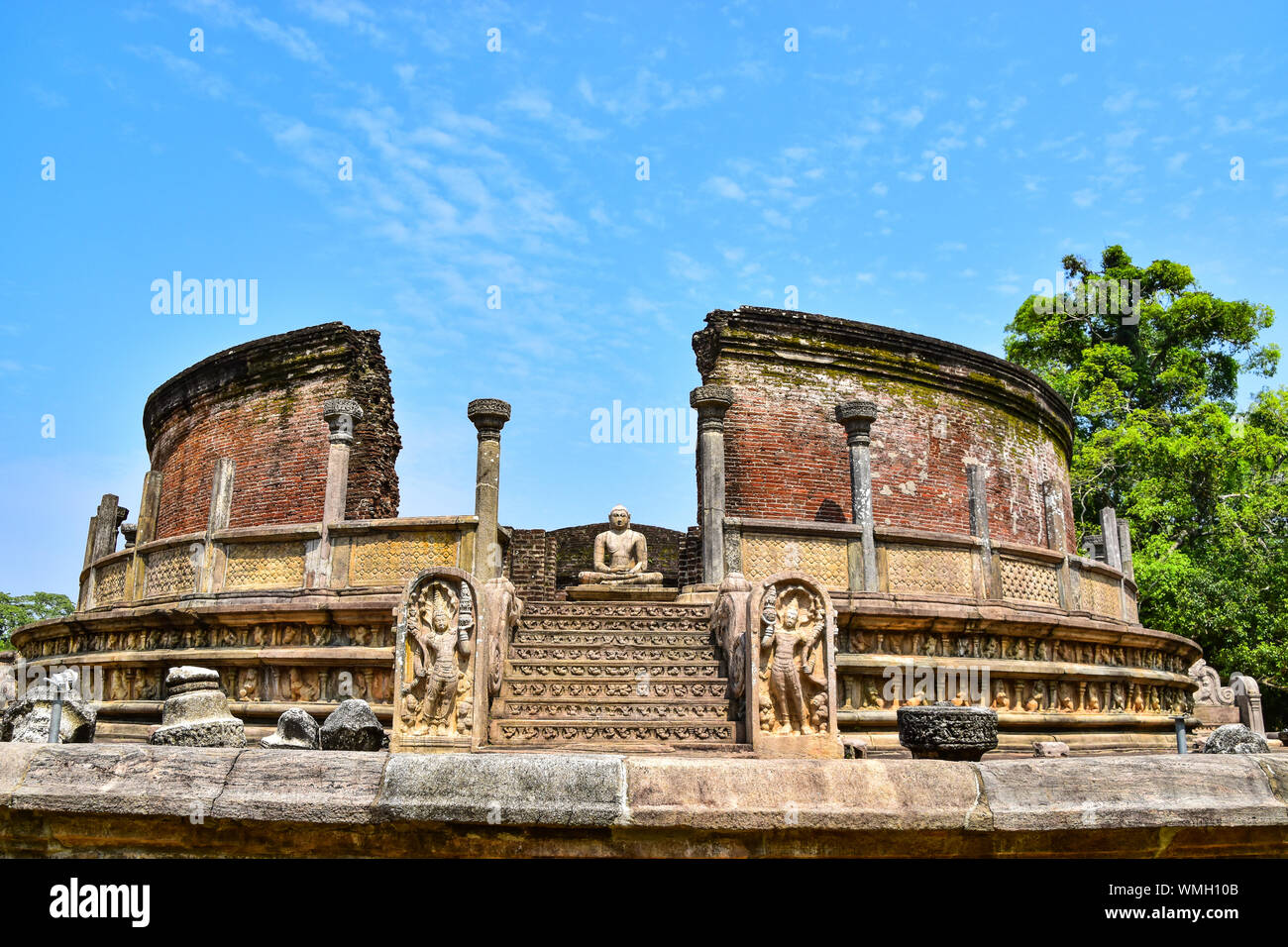 Ville ancienne, Polonnaruwa, Sri Lanka Banque D'Images