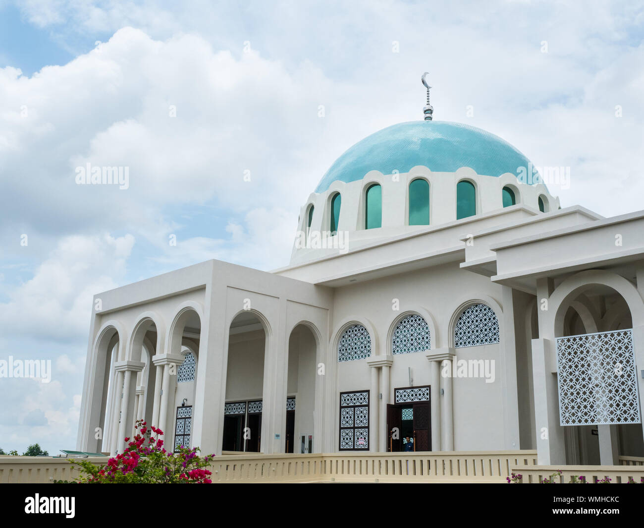 Mosquée flottante de Kuching (Masjid India), Sarawak, Malaisie Banque D'Images