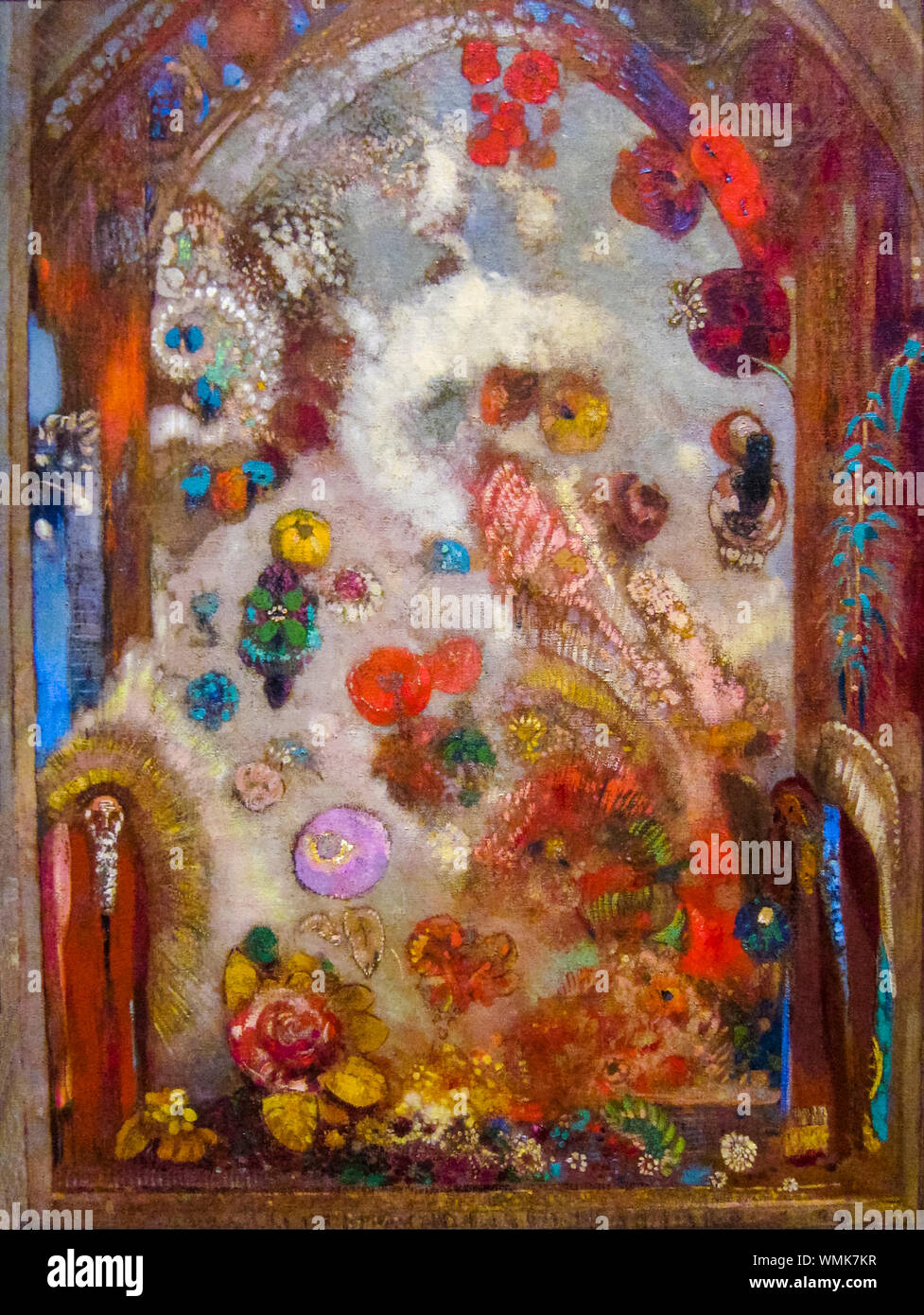 Odilon Redon, la peinture, la fenêtre, vers 1907 Banque D'Images