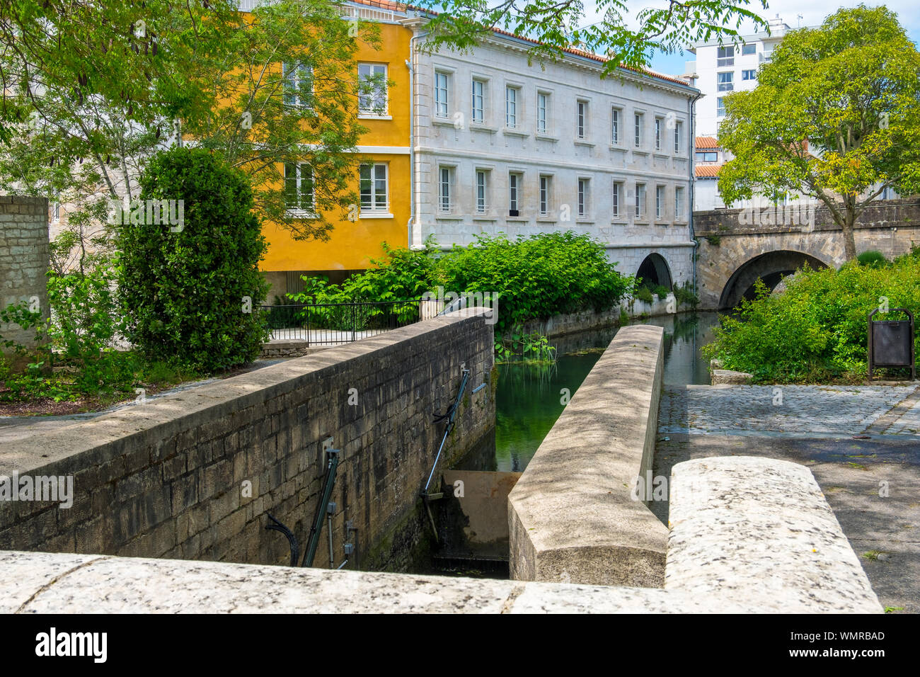 Niort, France - 11 mai 2019 : vue sur la ville historique de Niort, Deux-Sèvres, France Banque D'Images