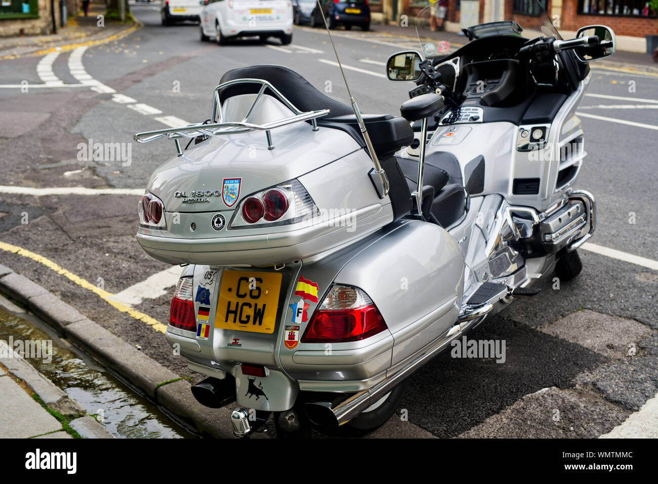 Reart vue sur une Honda Goldwing 1800 A-6 2007 Banque D'Images