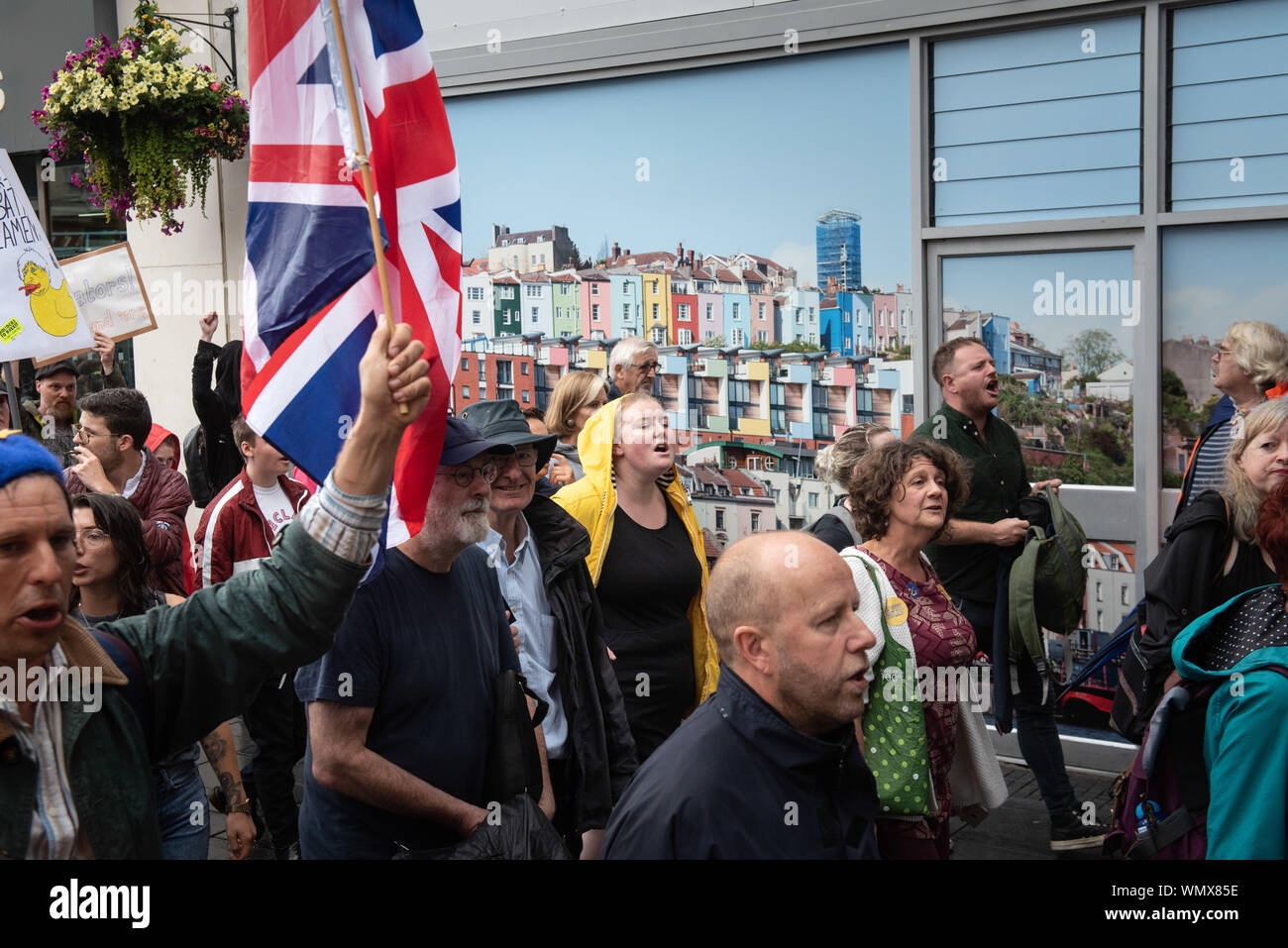 Bristol, Royaume-Uni. 31 août 2019. Jusqu'à 3 000 manifestants se sont rassemblés au Collège Green à Bristol avant de marcher à travers les rues de la ville de protester contre Banque D'Images