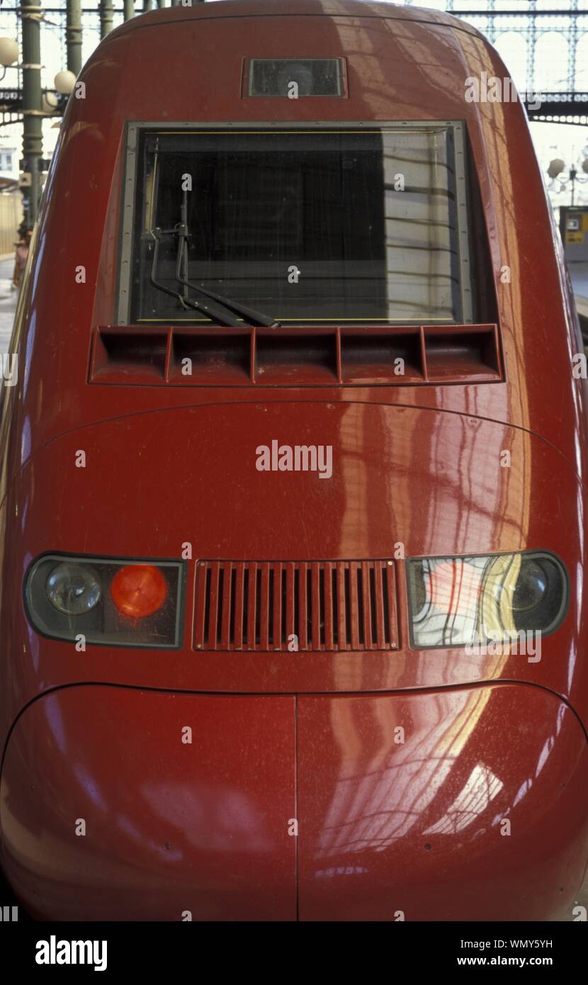 Thalys, TGV Paris, Gare du Nord, Gare TGV Thalys Banque D'Images