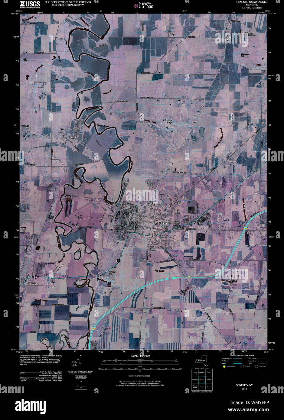 Mappa di geneseo Banque de photographies et d’images à haute résolution Alamy