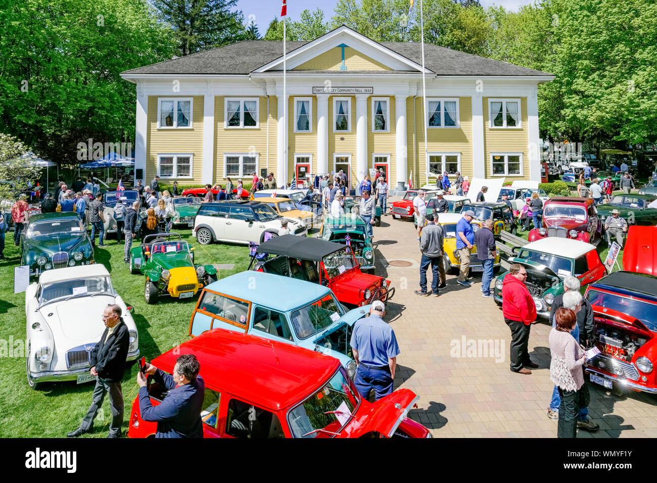 Exposition de voitures de collection, Fort Langley, Colombie-Britannique, Canada Banque D'Images
