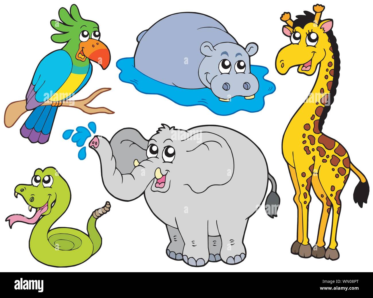 La faune Les animaux collection Illustration de Vecteur