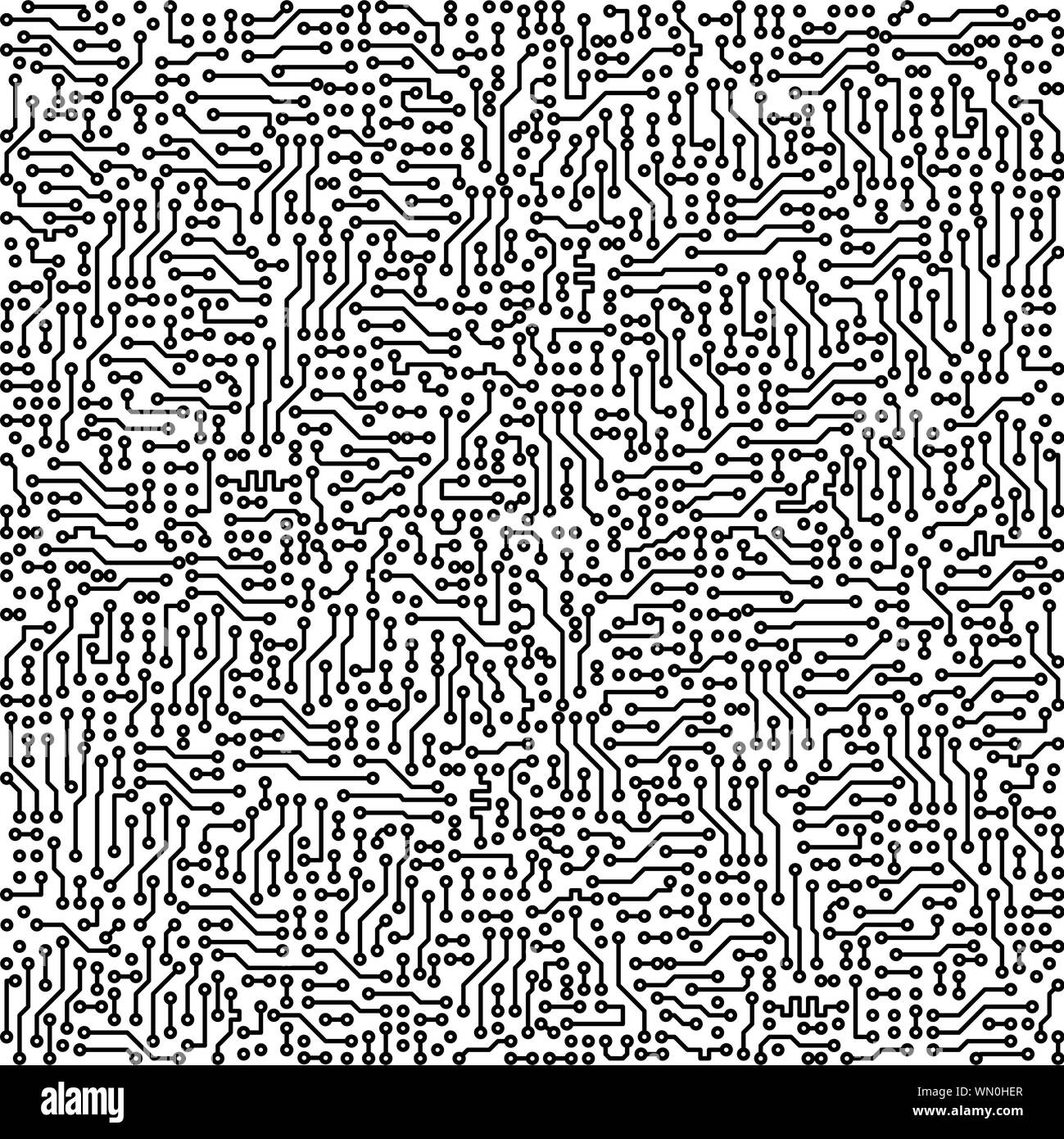 Haute technologie électronique - circuit board background vector Illustration de Vecteur