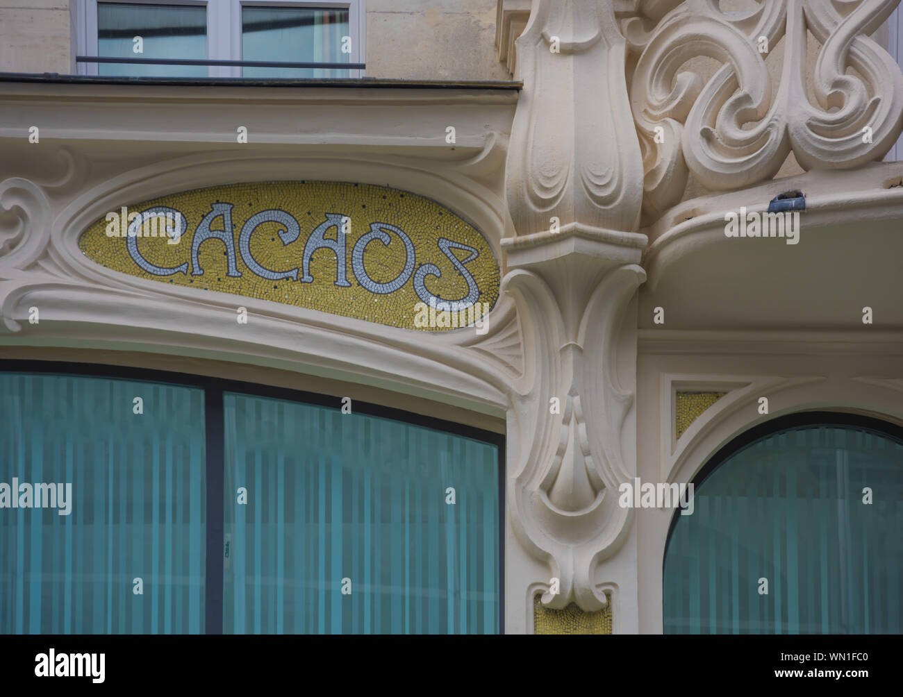 Paris, Felix Potin Geschäftshaus an der Rue de Rennes Banque D'Images