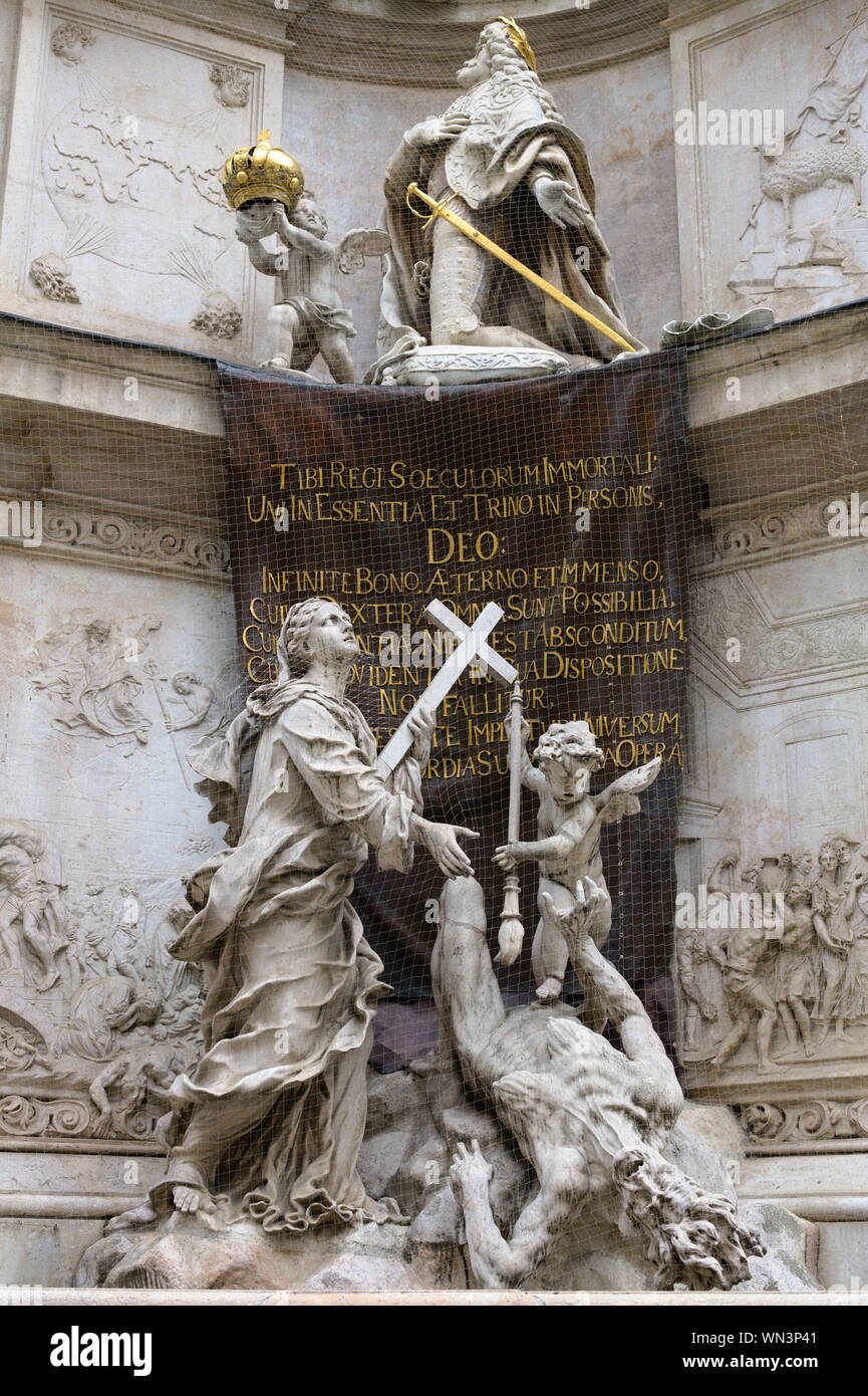 Statue à Vienne, Autriche Banque D'Images