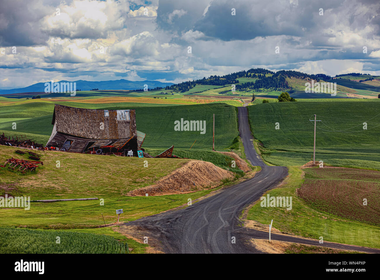 La Skeen school house en la Palouse, Washington Banque D'Images