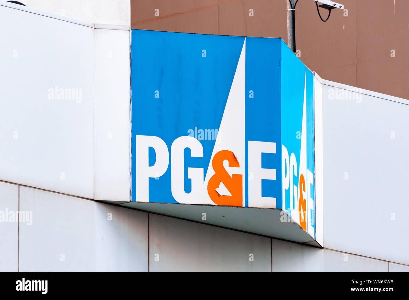 21 août 2019 San Francisco / CA / USA - A proximité de PG&E (Pacific Gas and Electric Company) en leur centre de l'énergie du Pacifique dans le centre-ville de San Fra Banque D'Images