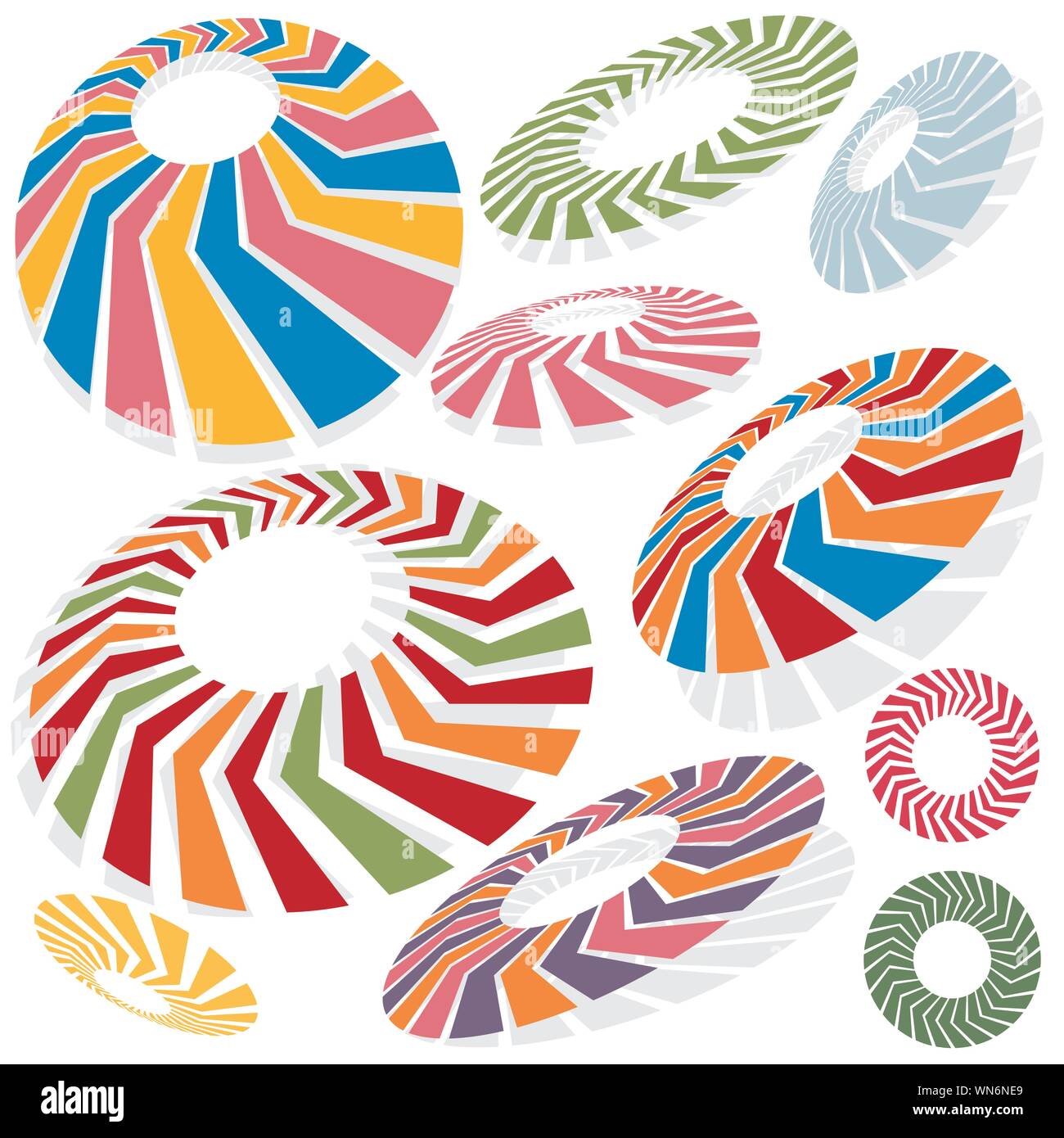 Flèche d'orientation défini Illustration de Vecteur