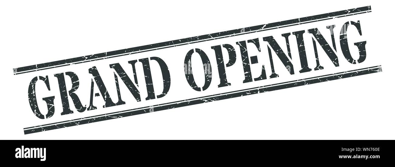 Grande ouverture stamp. inauguration square grunge signe. Grande ouverture Illustration de Vecteur