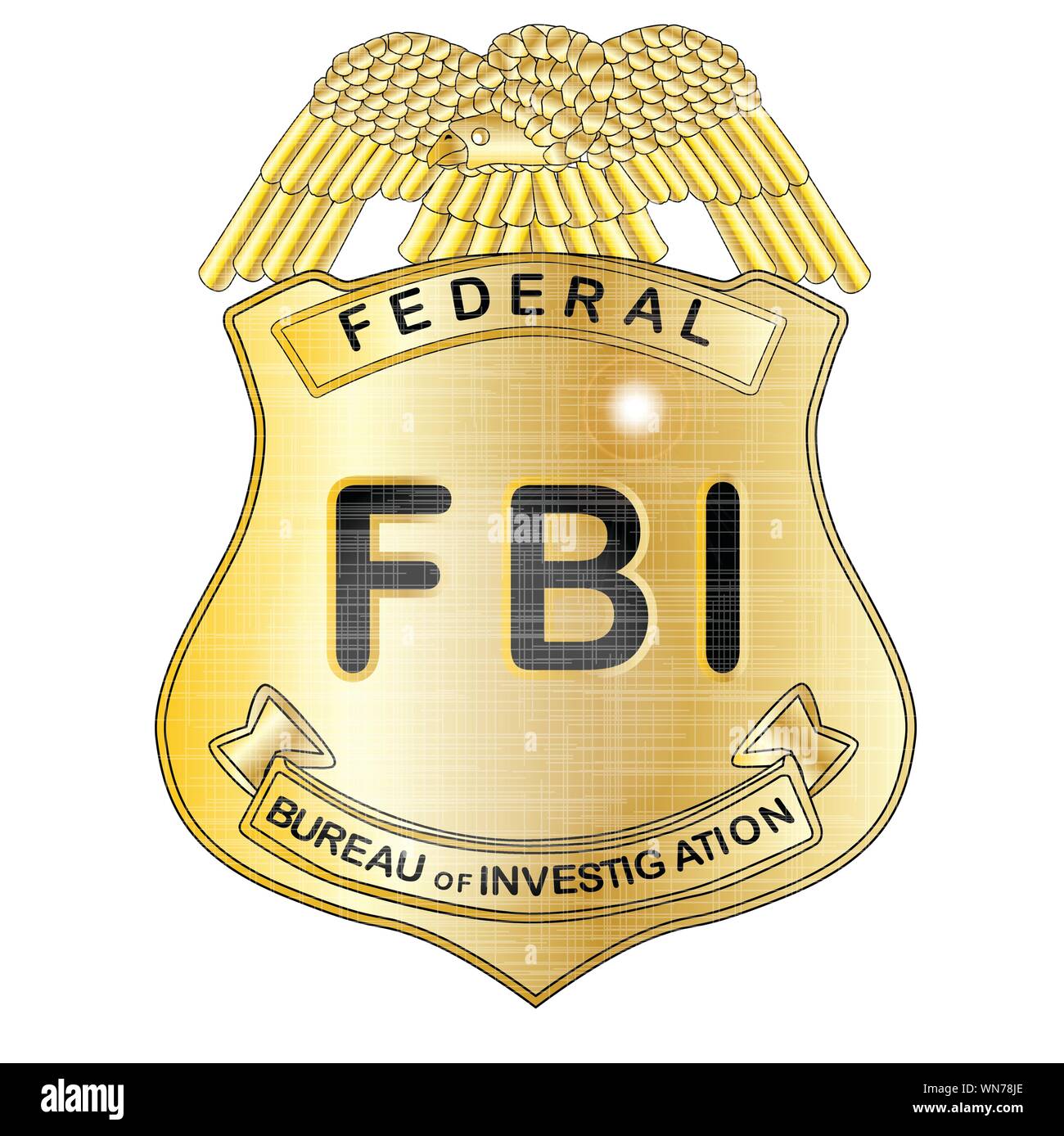 Badge Insigne de l'agent secret du FBI 