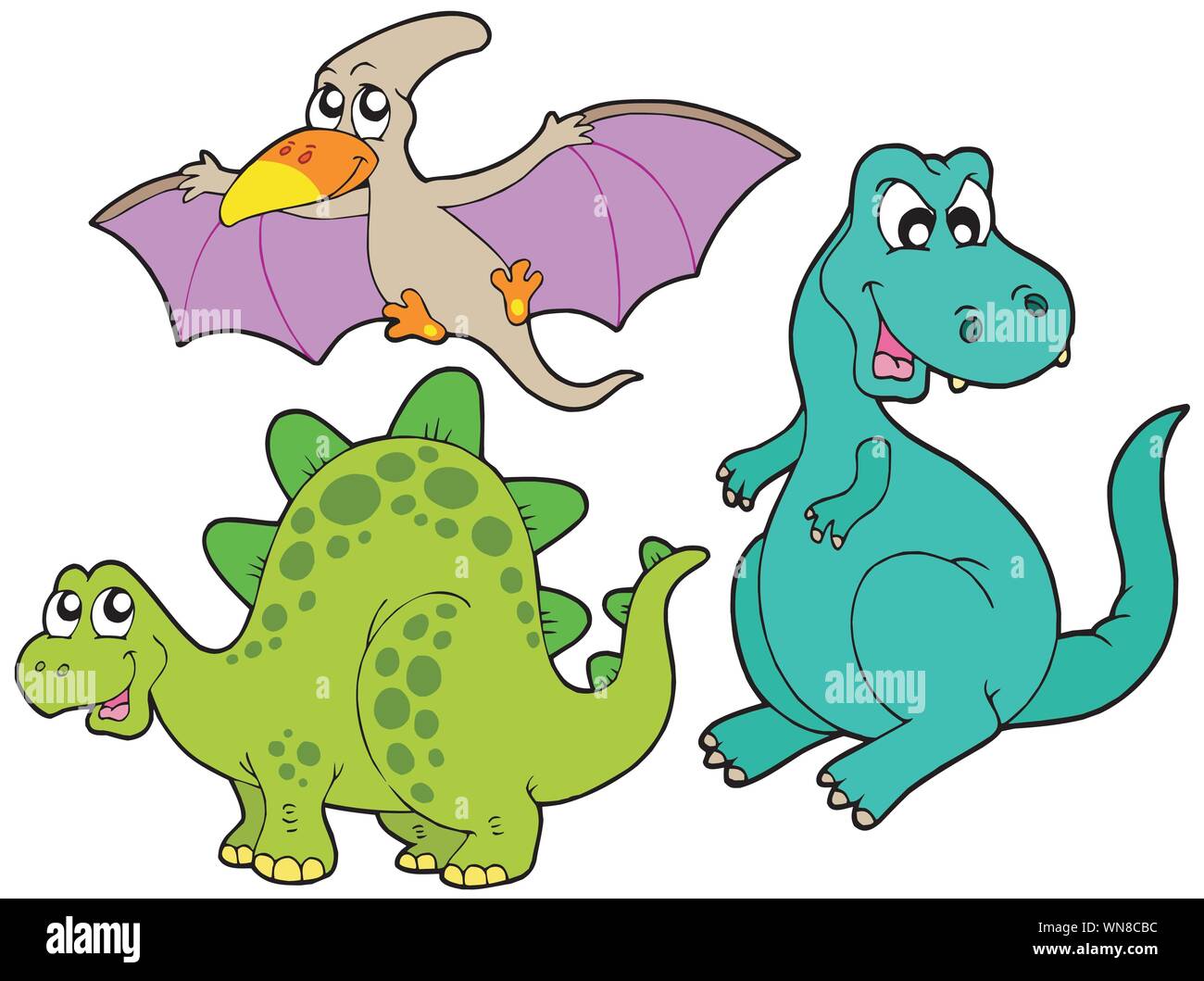 Collection de dinosaures Illustration de Vecteur