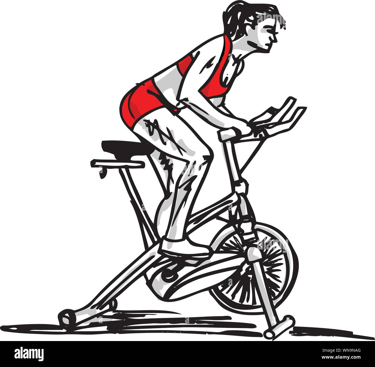 Croquis de femme sur l'arrêt de la formation location Illustration de Vecteur