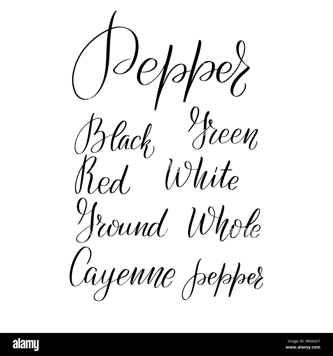 La main d'inspiration lettrage pinceau . Vector illustration calligraphie Illustration de Vecteur