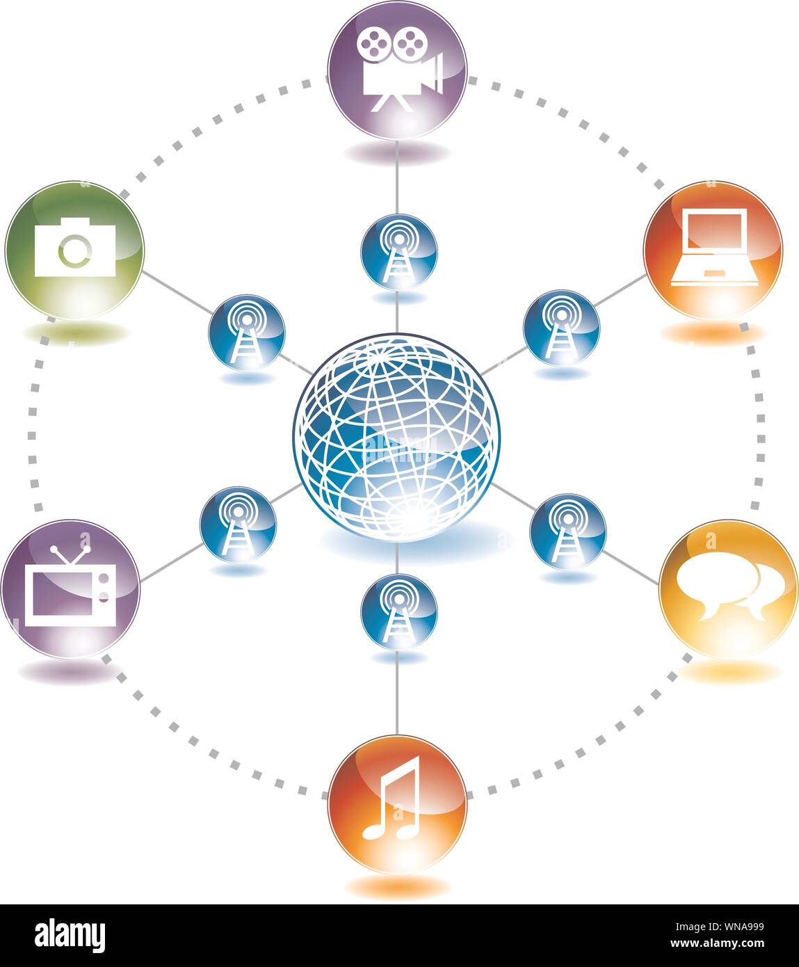 L'icône du film d'Hollywood Illustration de Vecteur