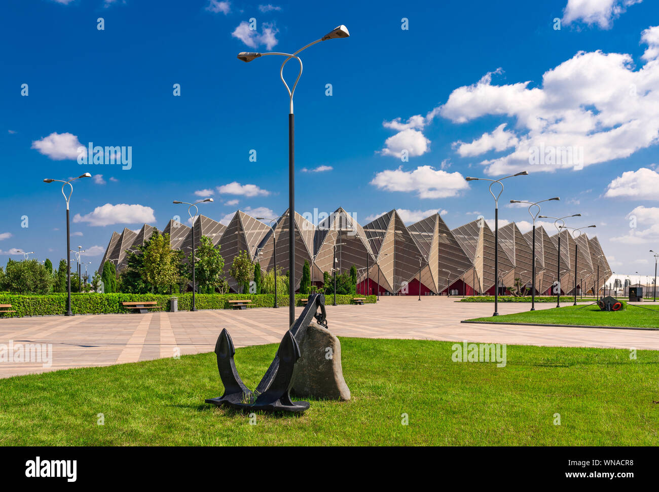 Baku, Azerbaïdjan 1 septembre 2019 Crystal Hall Building Banque D'Images