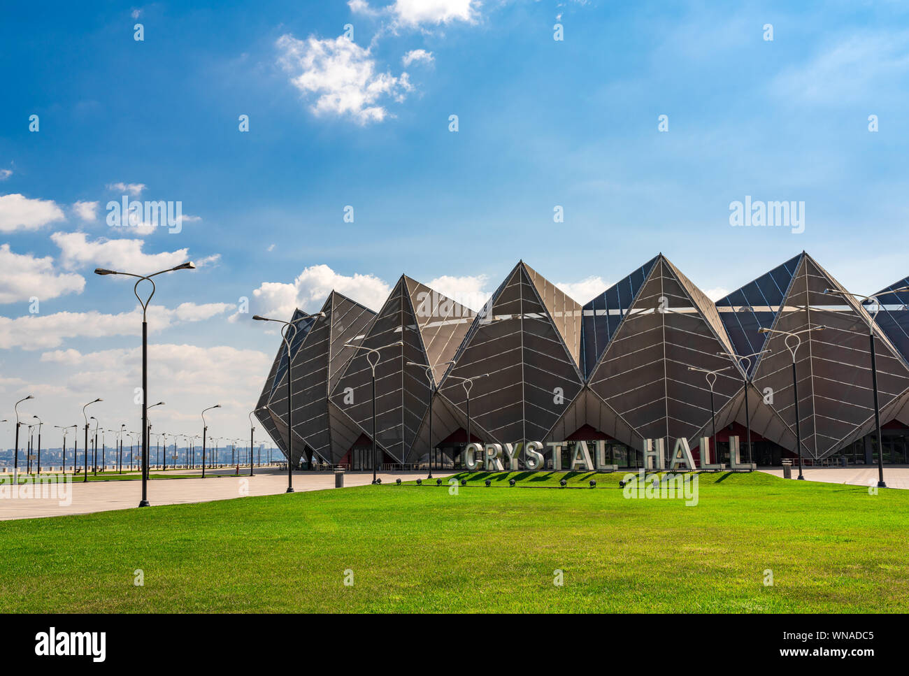 Baku, Azerbaïdjan 1 septembre 2019 Crystal Hall Building Banque D'Images