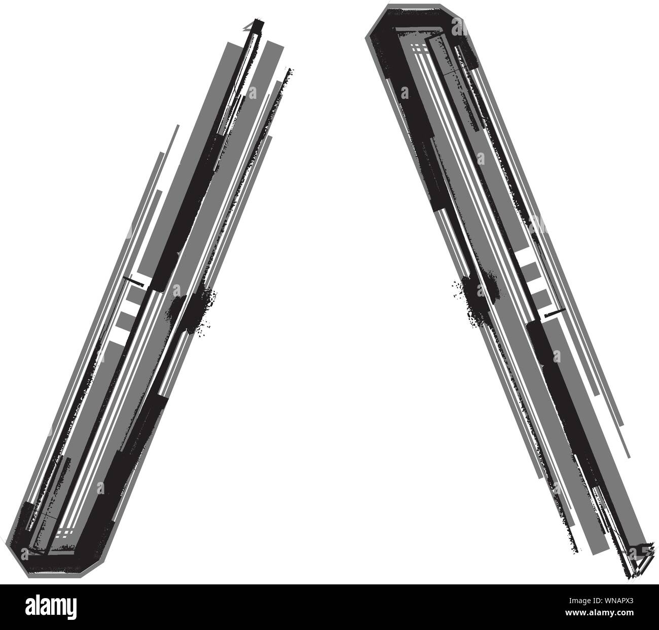 Grunge Font symbol Illustration de Vecteur