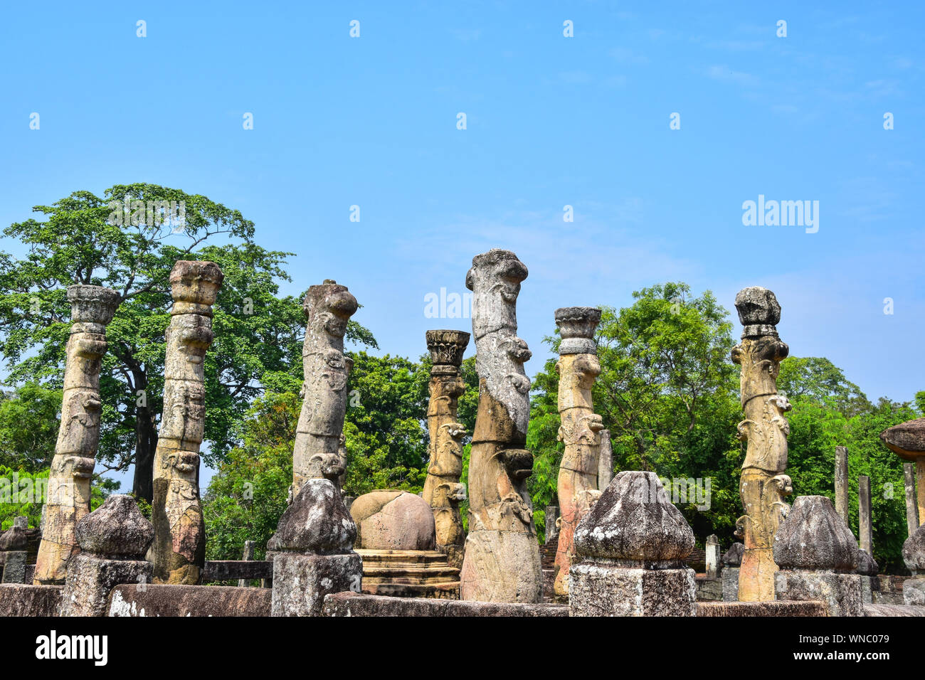 Ville ancienne, Polonnaruwa, Sri Lanka Banque D'Images