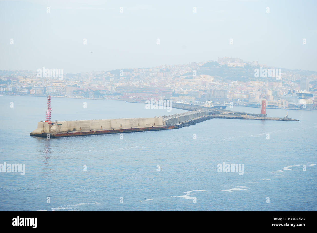 Port de Naples, Italie Banque D'Images