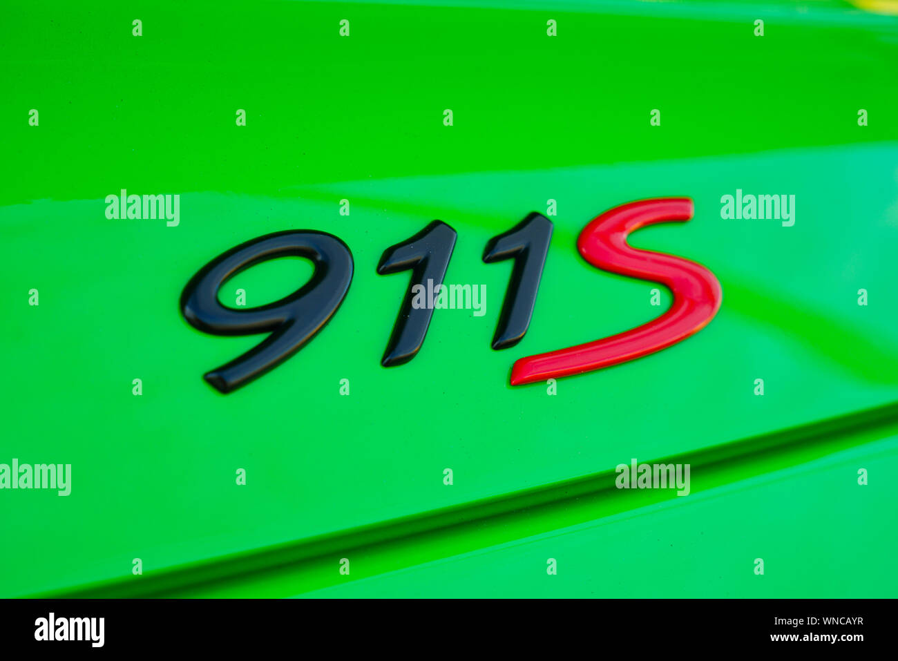 Laval,Québec,Canada,Août 30,2019.Porsche 911 à une exposition de voiture à Laval,Québec,Canada.Credit:Mario Beauregard/Alamy News Banque D'Images