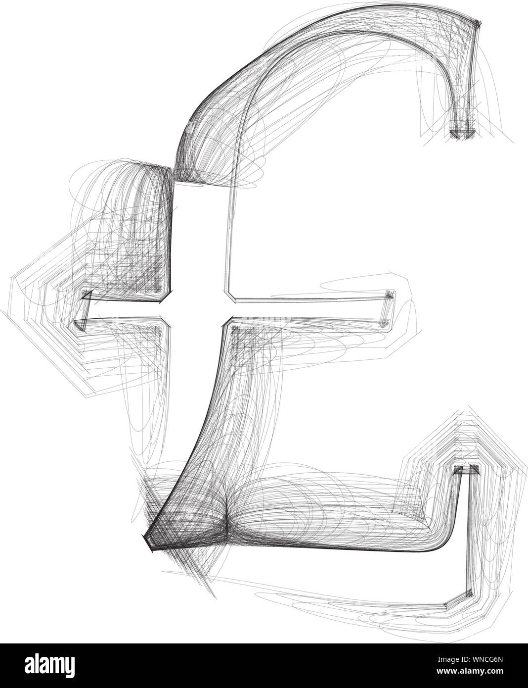 Symbole dessiné à la main Illustration de Vecteur