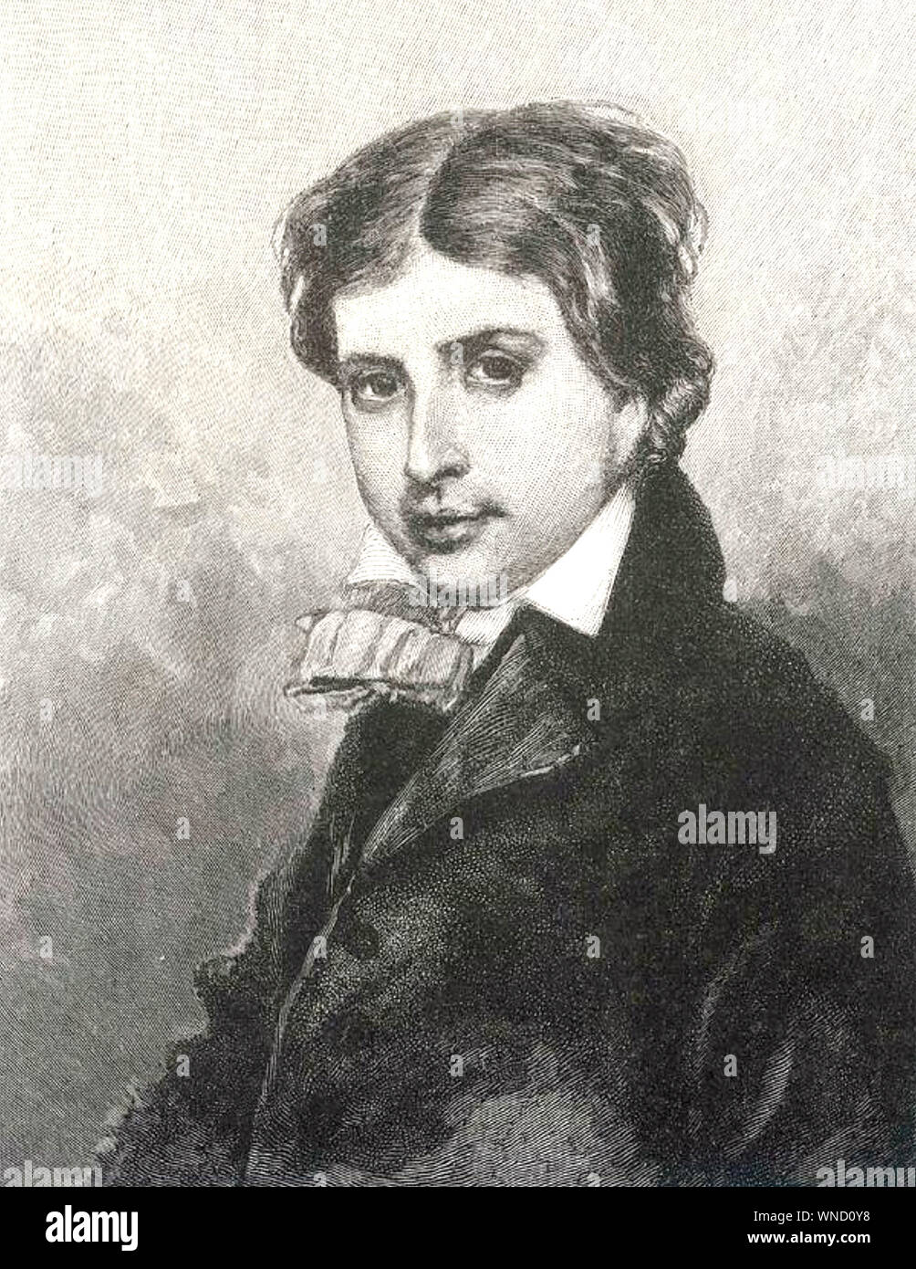 LEIGH HUNT (1784-1859), poète et écrivain anglais Banque D'Images