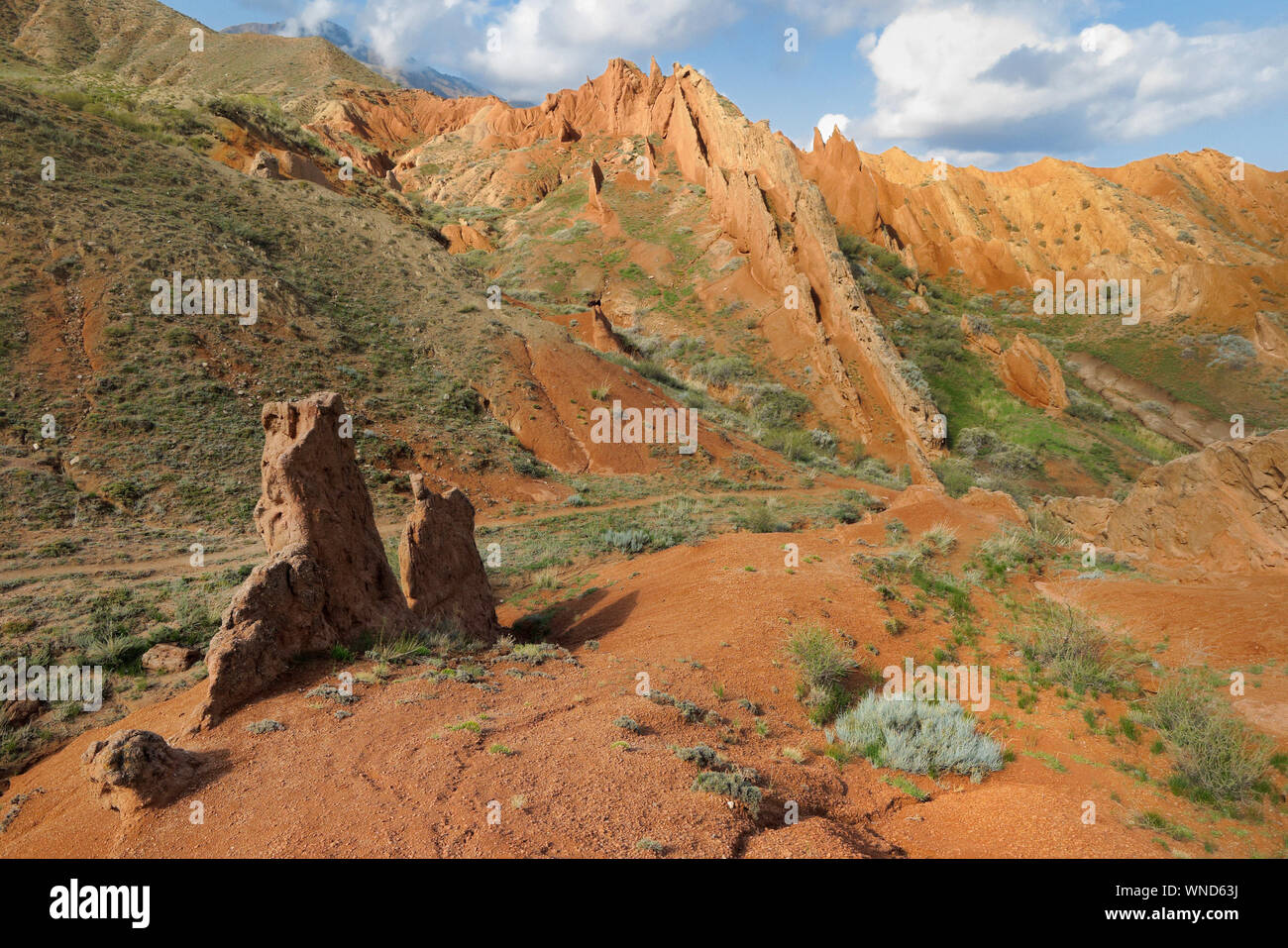 L 'Canyon' dans Issuk-Kul Skazka région du lac Banque D'Images