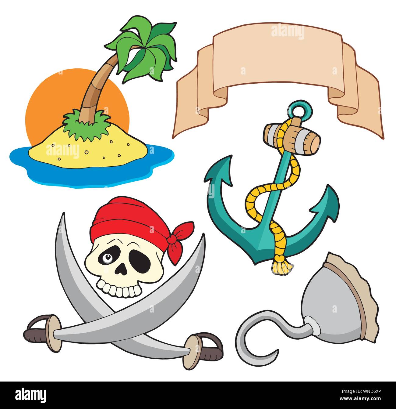 Collection Pirate 4 Illustration de Vecteur