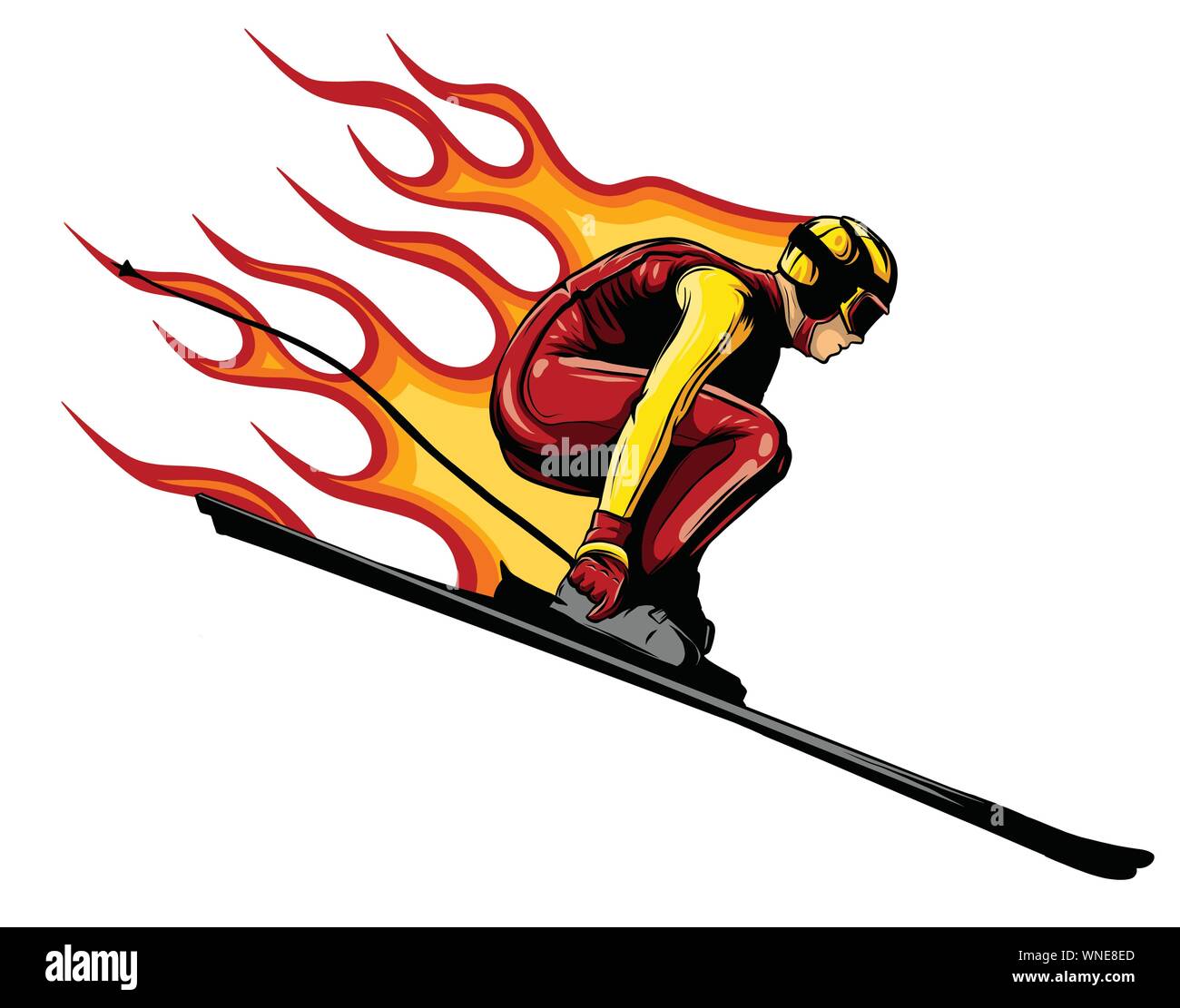 Silhouette d'un portrait. Vector illustration. Sport concept. Illustration de Vecteur