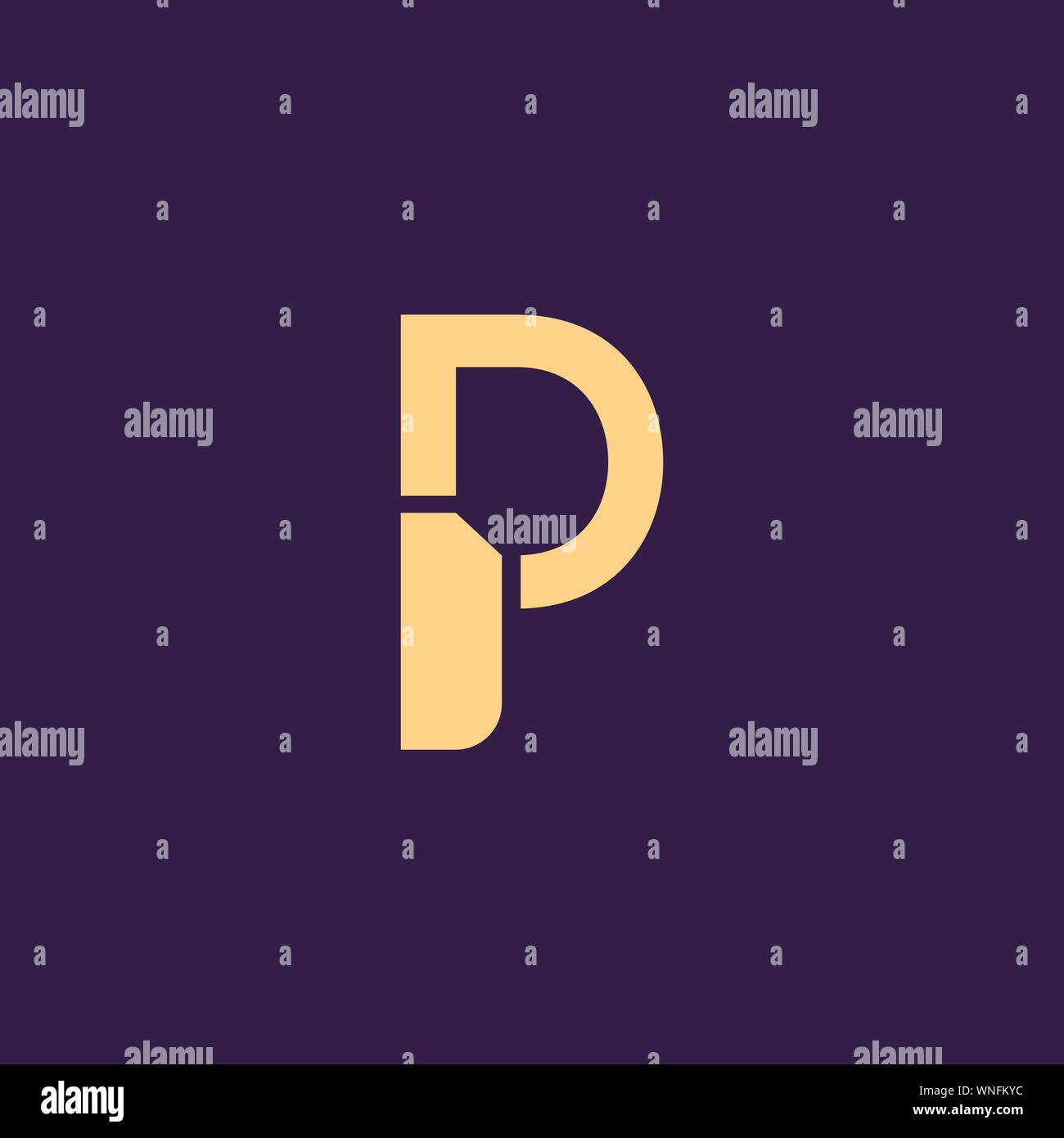 Innovantes de création logo Lettre initiale minimale monogramme PP P. de luxe. Professional conception initiale. Caractères de la classe affaires. Symbole de l'alphabet. Illustration de Vecteur