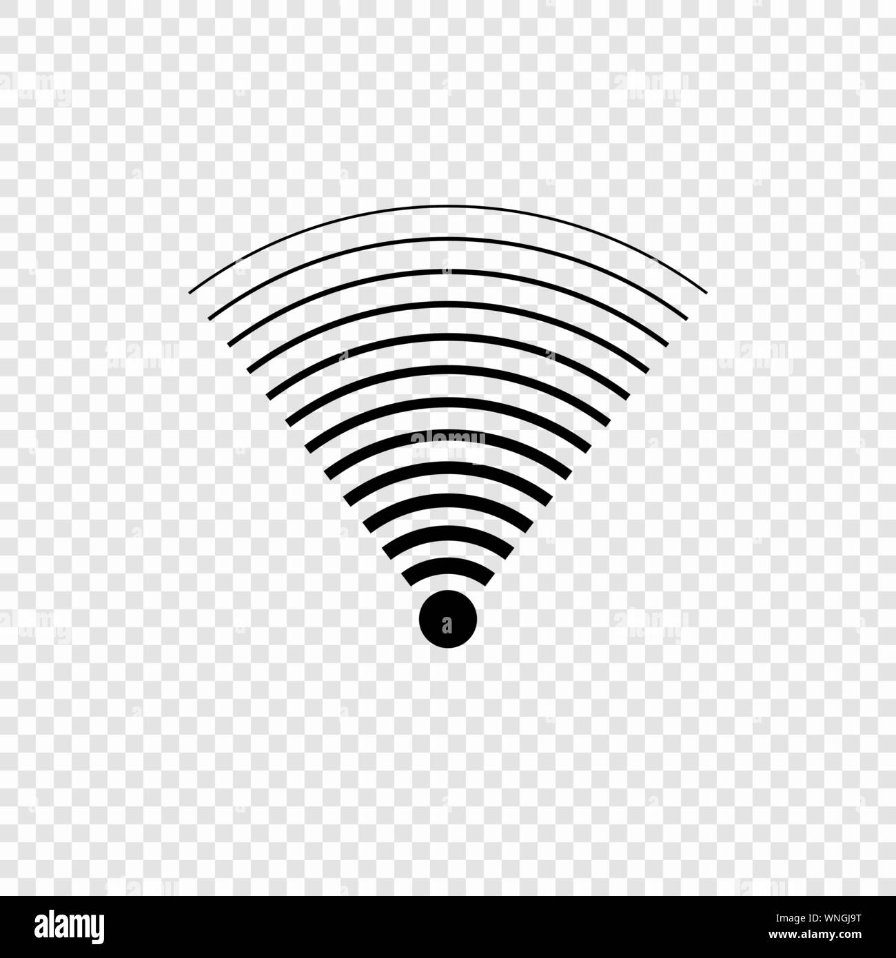 L'icône d'ondes wi-fi. . Vector illustration image sur fond transparent Illustration de Vecteur