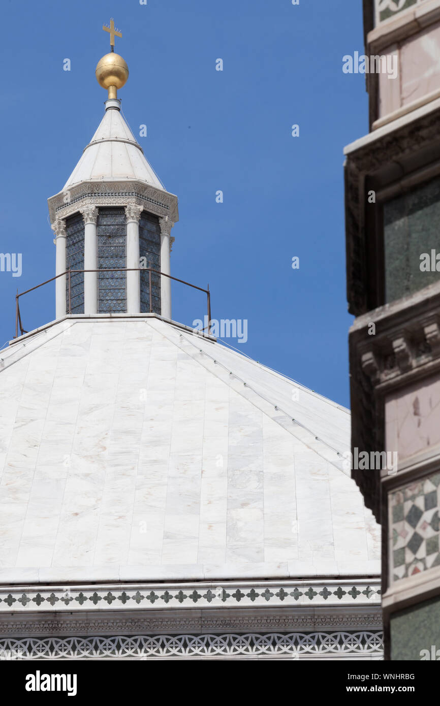 Détail de Duomo di Firenze, Florence, Italie. Baptistère de Saint-Jean. Banque D'Images