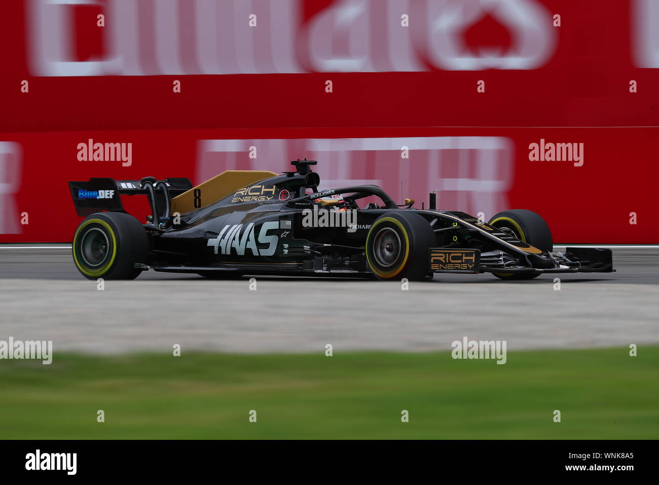 Monza, Italie. Le 05 Avr, 2019. # 08 Romain Grosjean, Haas F1 Team. GP italien de Monza, 5-8 septembre 2019 : Crédit Photo Agency indépendante/Alamy Live News Banque D'Images