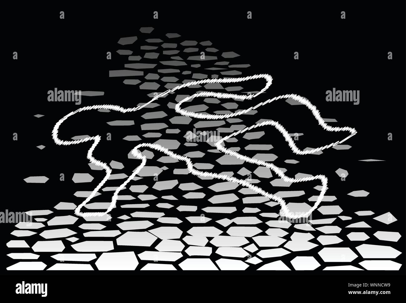 Contour du corps Illustration de Vecteur