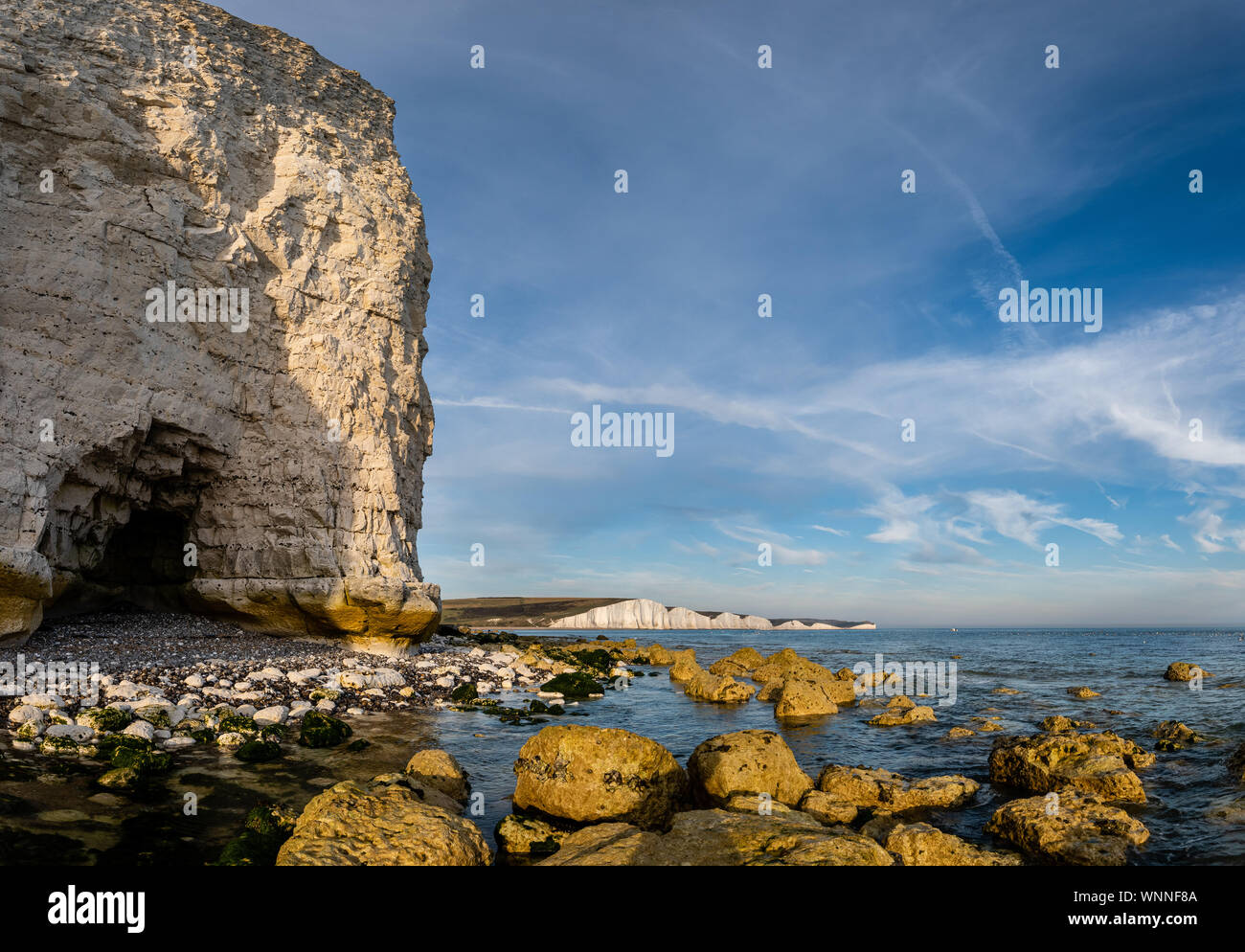 Espérons que Gap, Parc National des South Downs, Sussex, Angleterre Banque D'Images