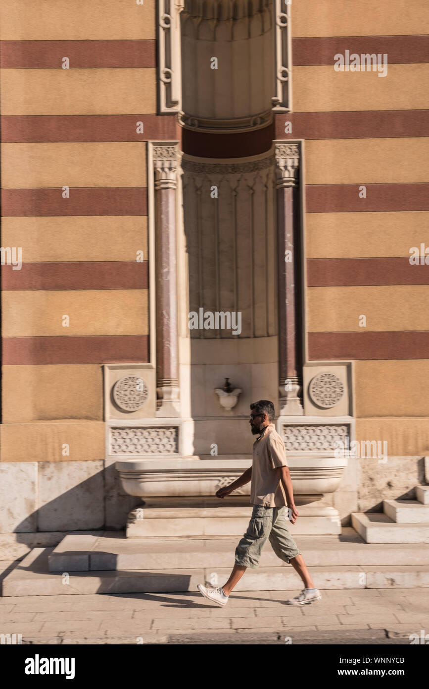Sarajevo. La Vijećnica, aujourd'hui l'hôtel de ville historique bulding mais il était une fois la bibliothèque nationale Banque D'Images