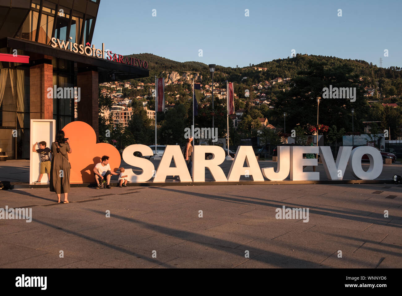 Sarajevo. Dans le CCAP mall area Banque D'Images