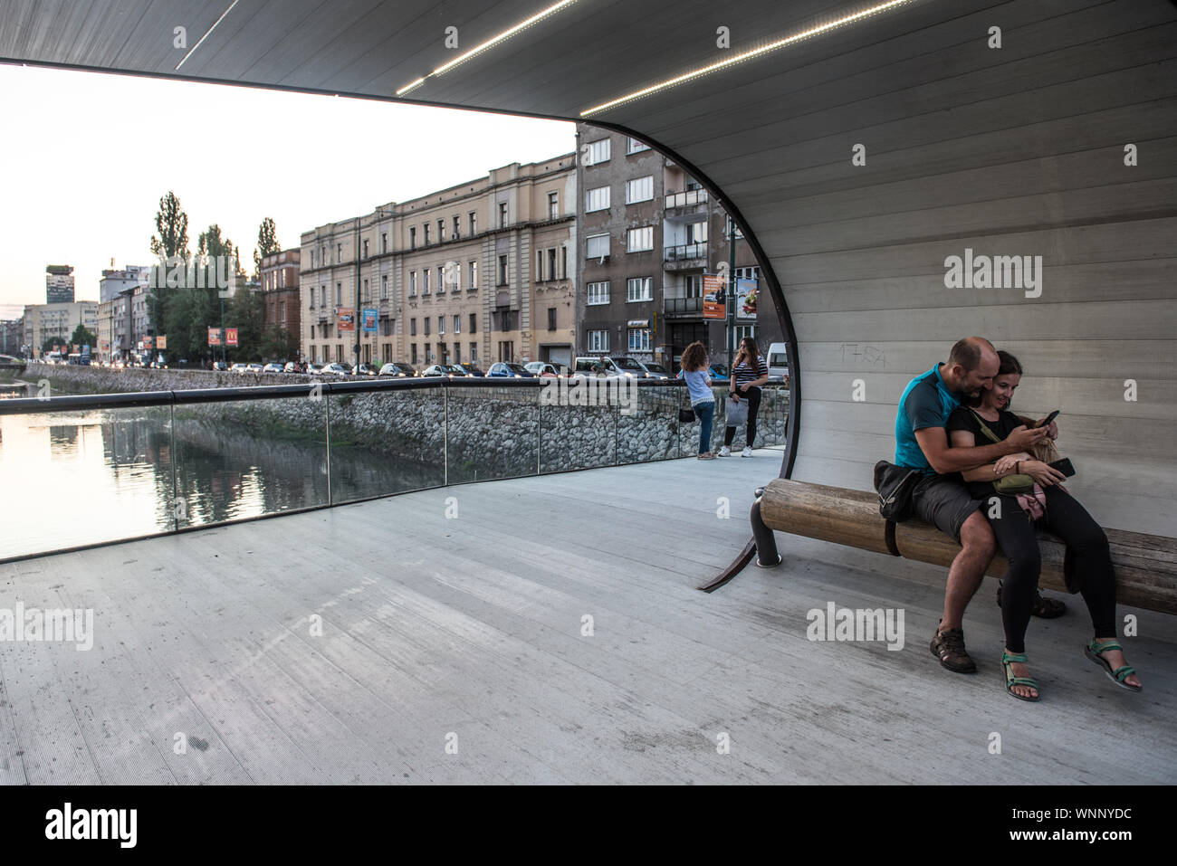 Sarajevo Festina Lente bridge Banque D'Images