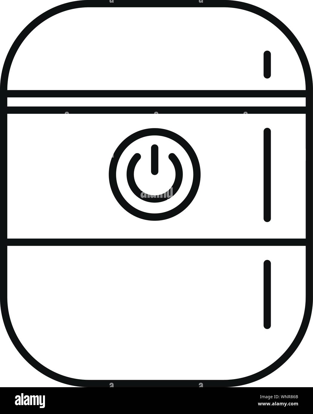 Système smart icône de haut-parleur. Esquisse d'un système smart speaker icône vecteur pour la conception web isolé sur fond blanc Illustration de Vecteur