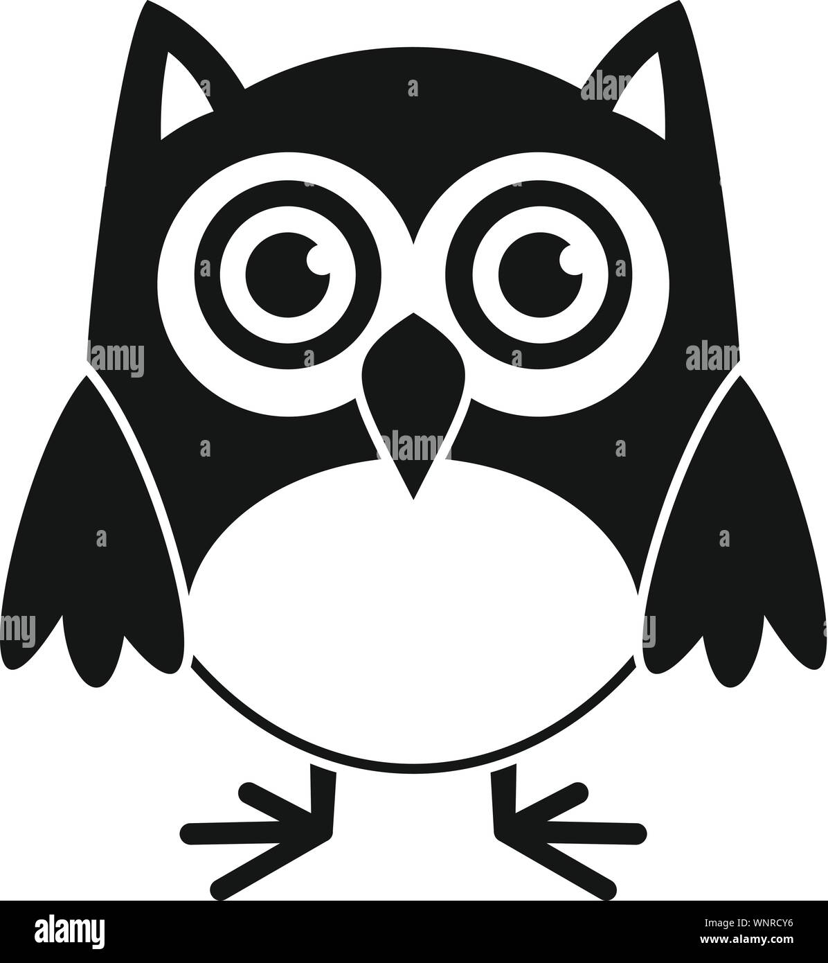 Chouette Nature icône. Simple illustration de la nature de l'icône vecteur owl web design isolé sur fond blanc Illustration de Vecteur