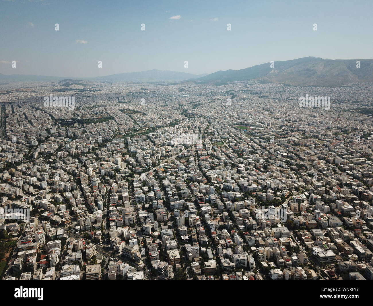 Drone urbain d'Athènes Grèce Photo Stock - Alamy