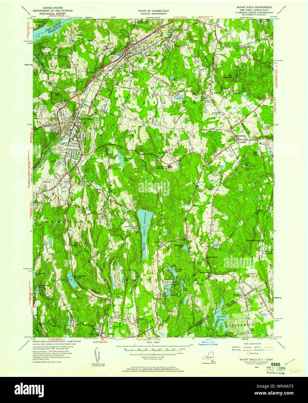 Carte du mont kisco new york Banque de photographies et d’images à