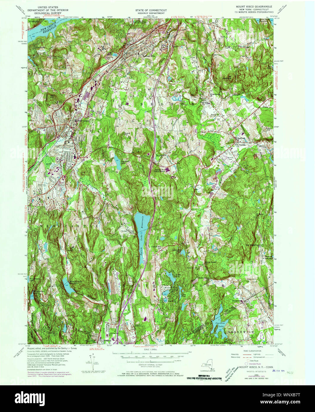 Carte du mont kisco new york Banque de photographies et d’images à