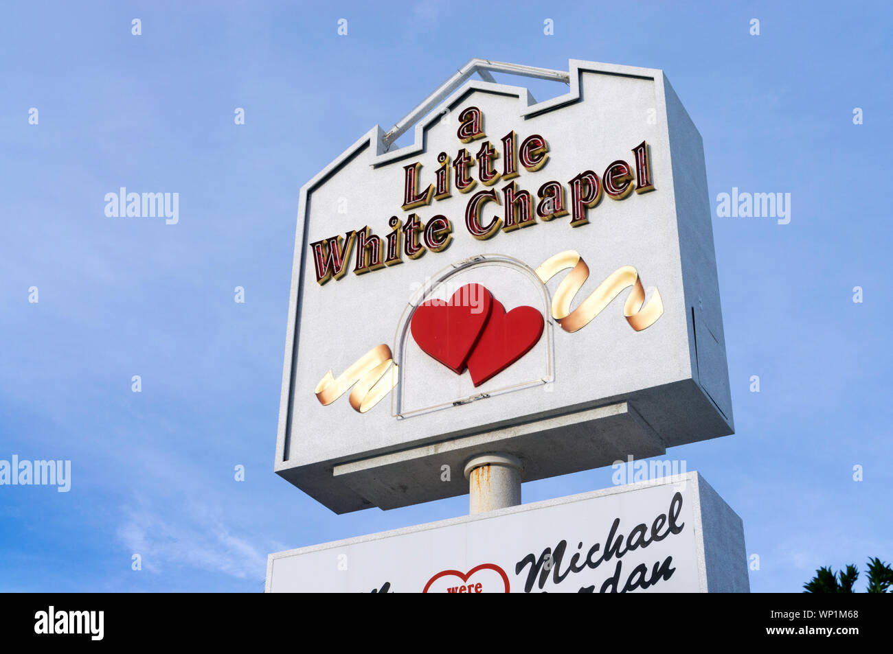 Little White Wedding Chapel, Las Vegas, Nevada Banque D'Images