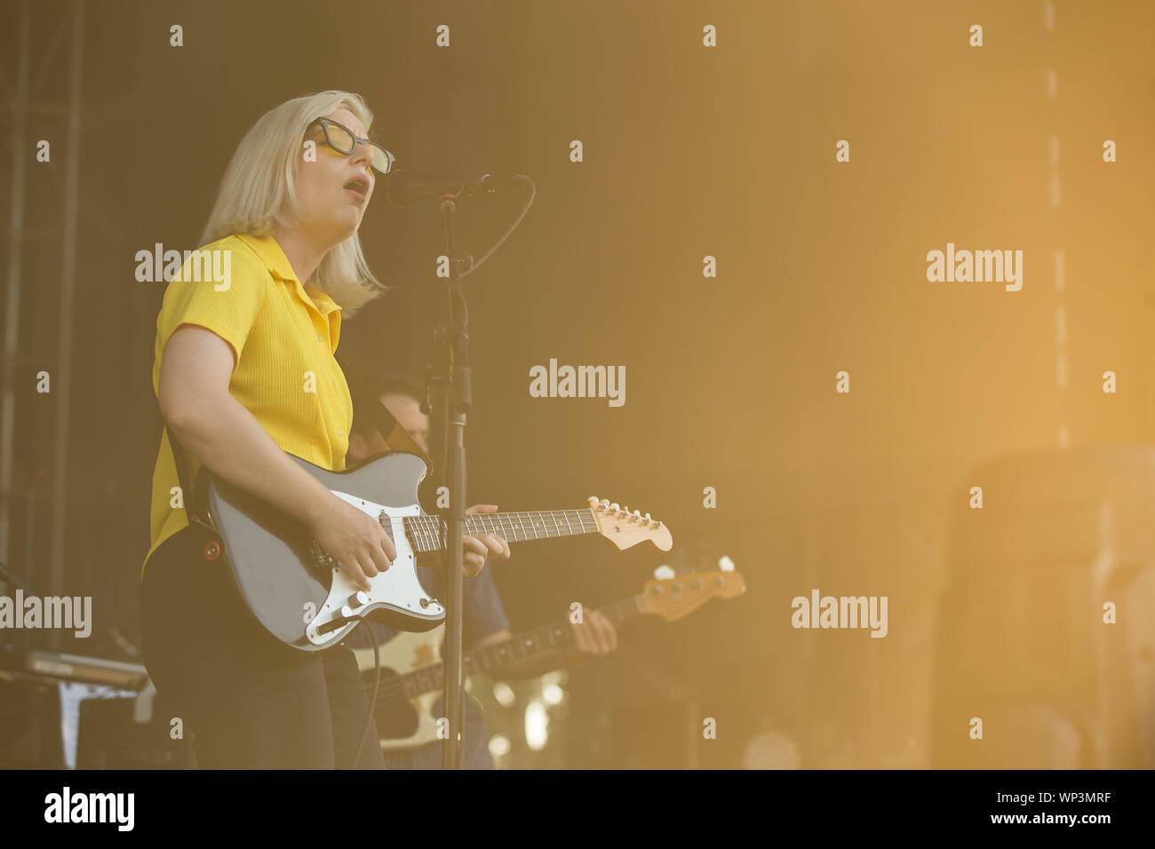 Canadian indie-pop band Alvvays à Deer Lake Park, à Burnaby, C.-B., le 28 août 2019 Banque D'Images